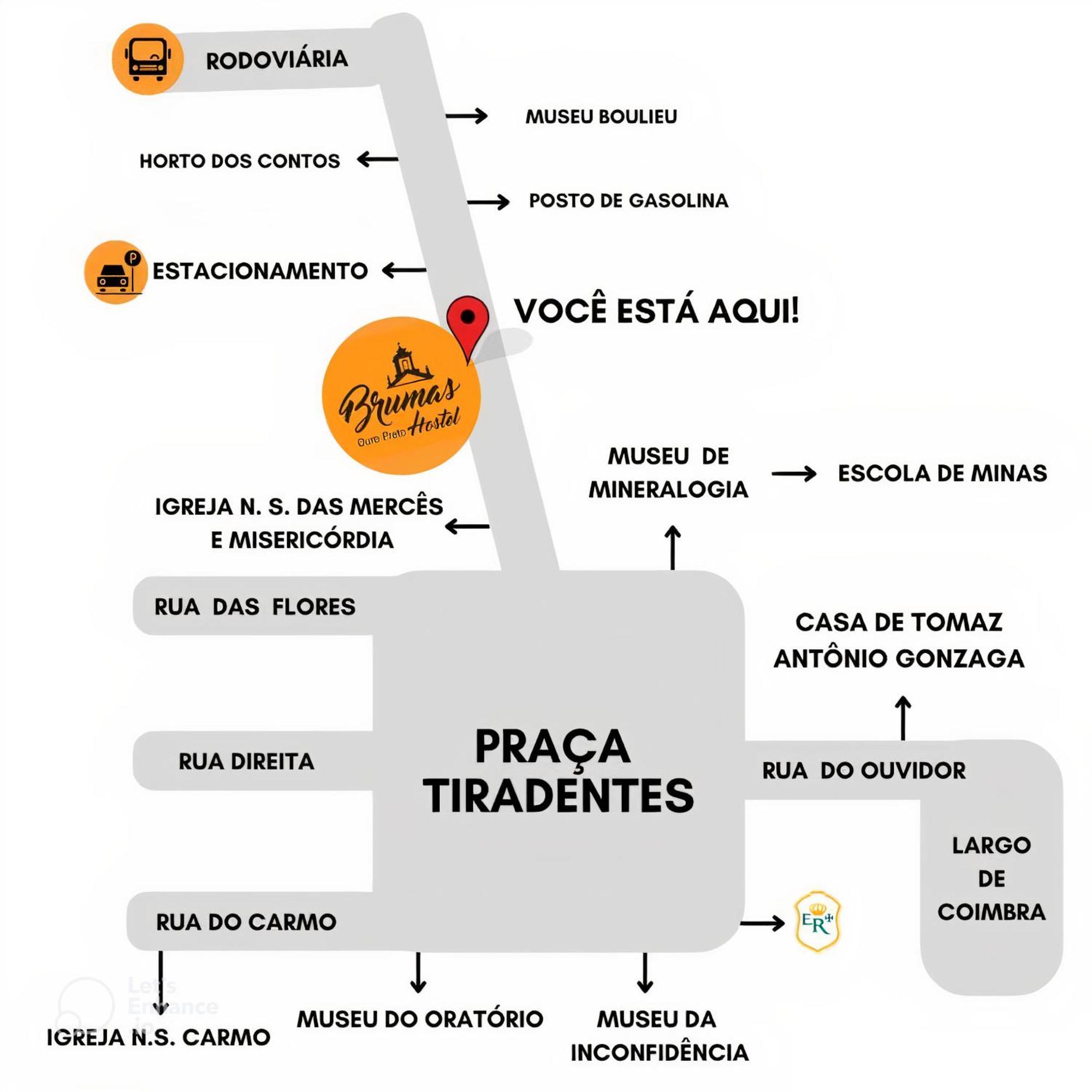 Brumas Ouro Preto Hostel E Pousada Экстерьер фото
